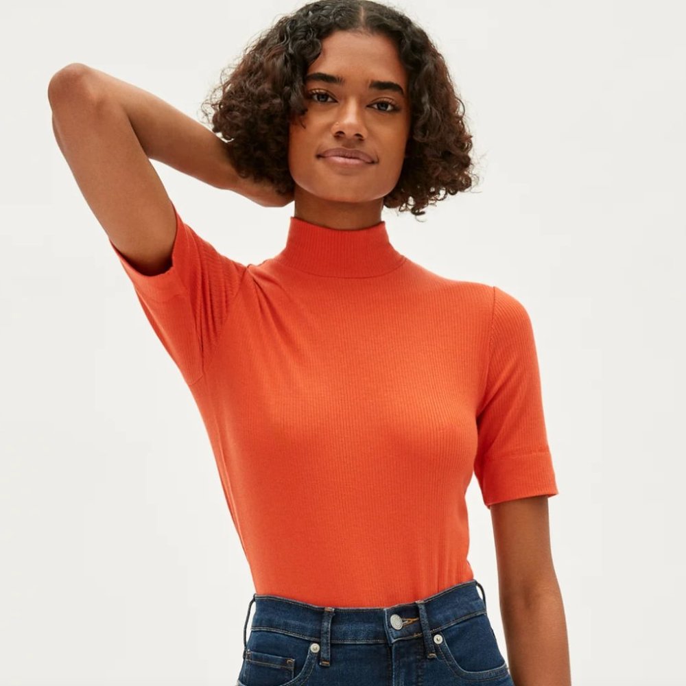 Everlane The Super-Soft Mockneck Tee